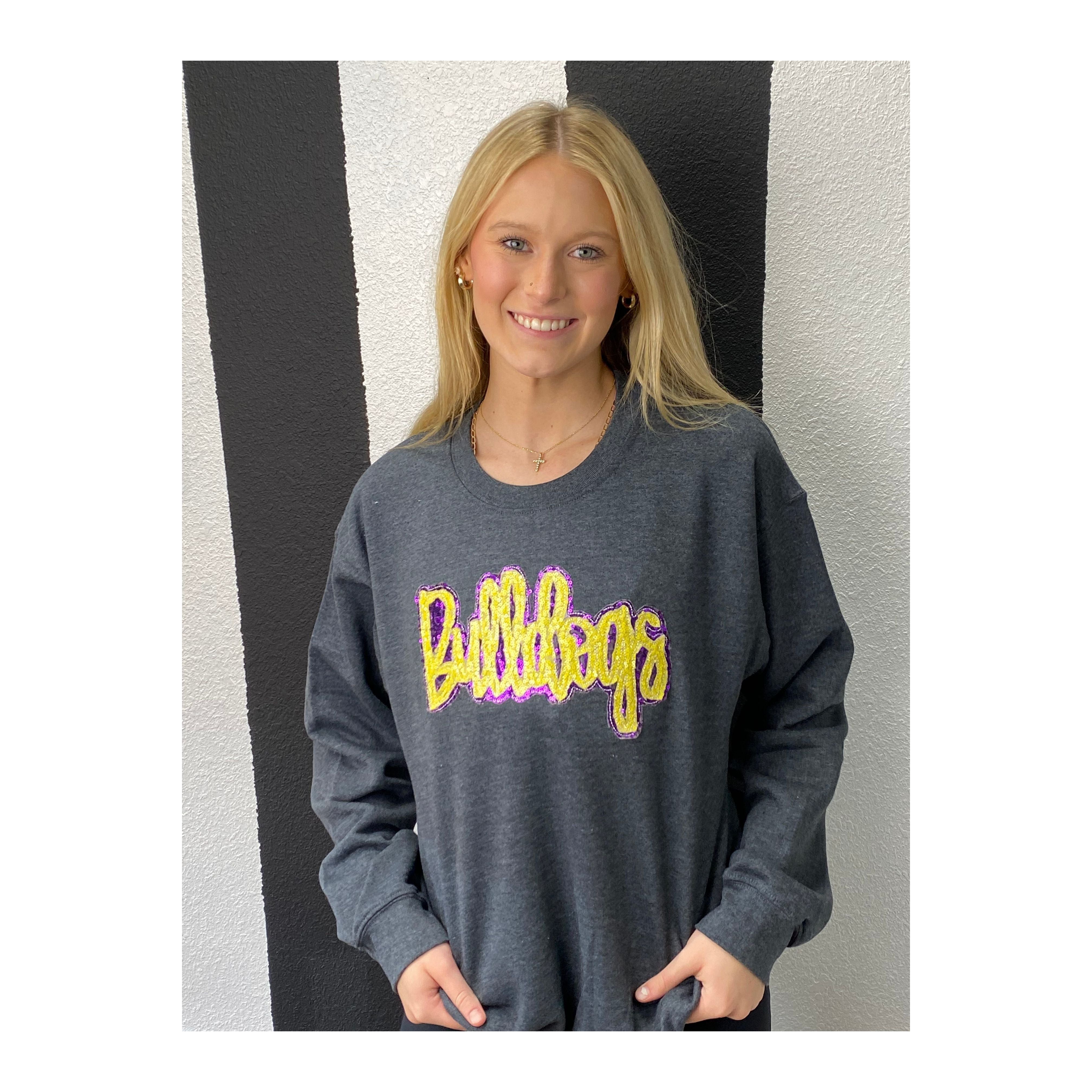 Bulldogs Applique Sweatshirt Wylie Booster Club
