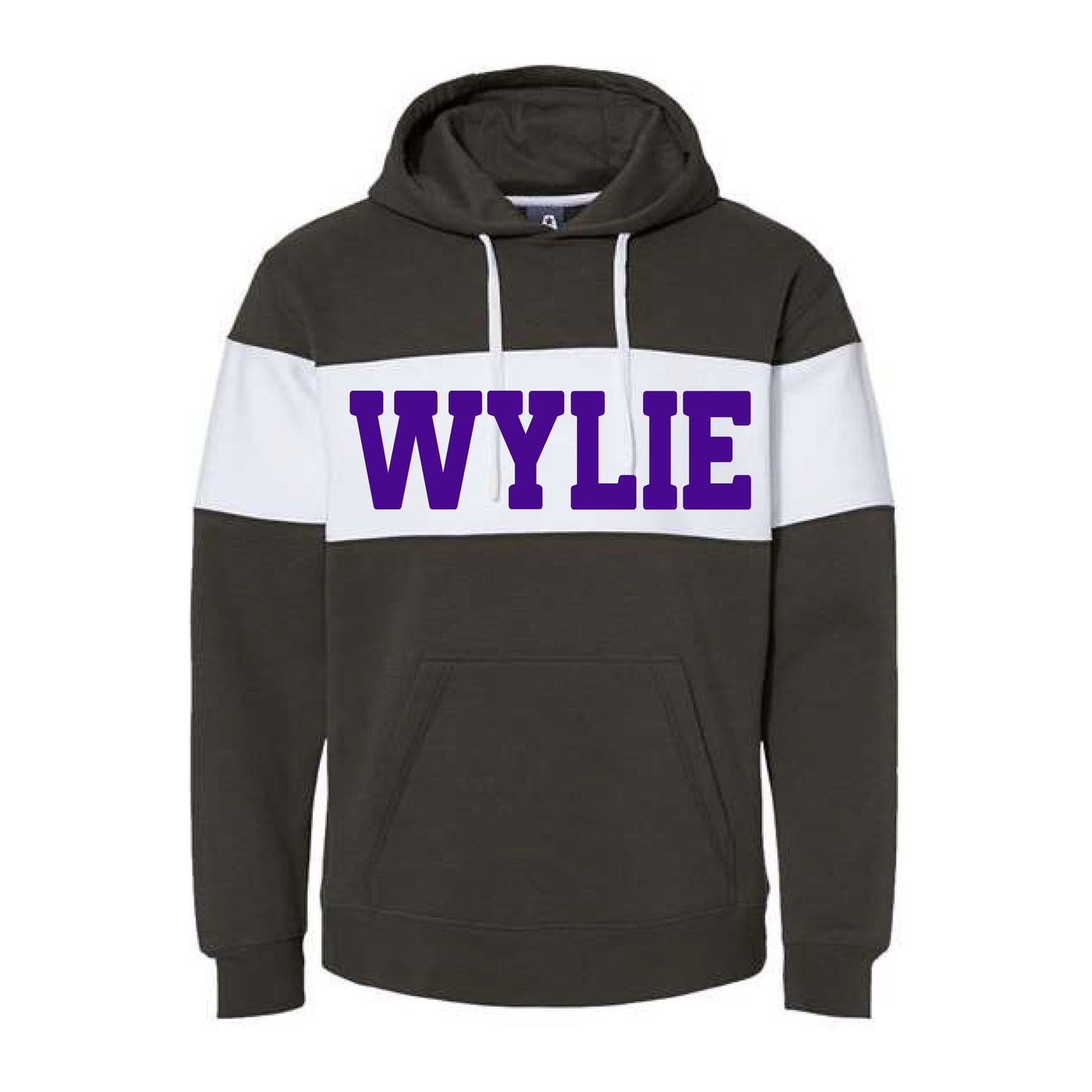 Wylie Bulldogs - Striped Hooded Sweatshirt