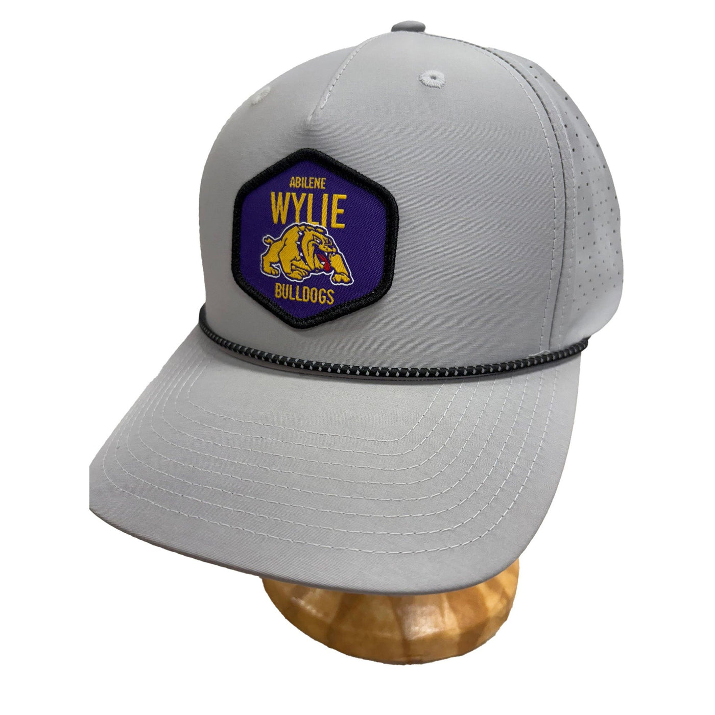 Abilene-Wylie Bulldogs - Grey Rope Cap 355 with Patch
