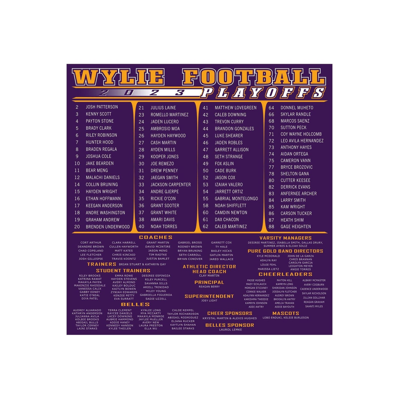 Wylie Football Play-Off Tees