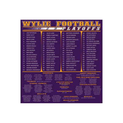 Wylie Football Play-Off Tees