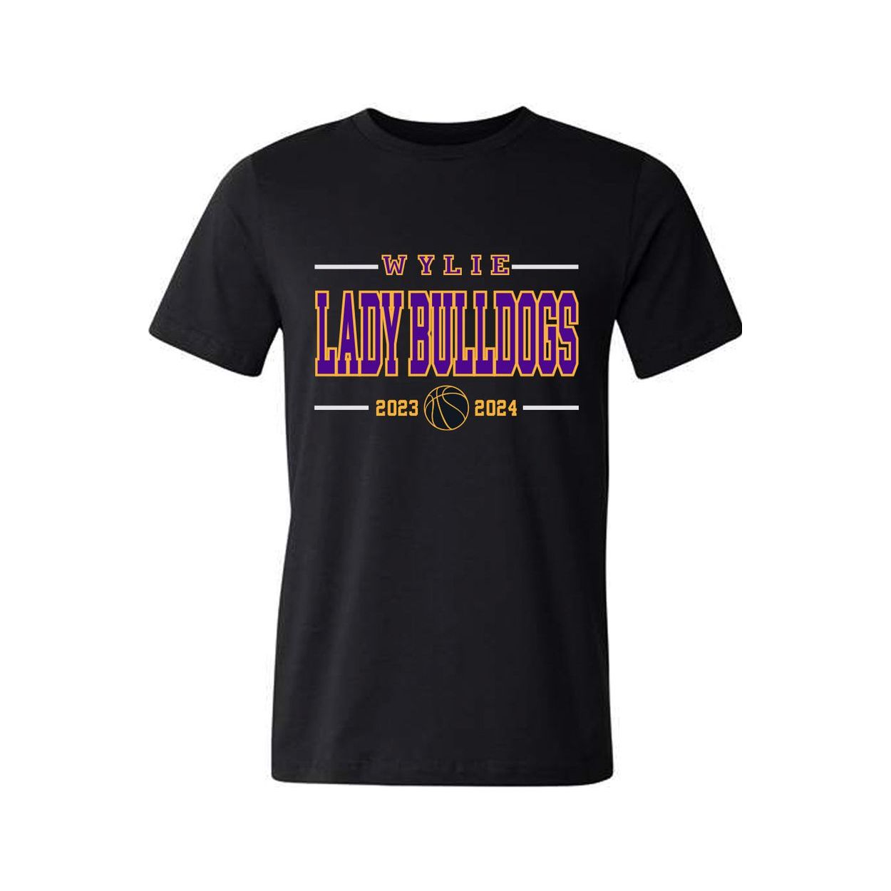 Wylie Lady Bulldogs Basketball Black Tees Wylie Booster Club