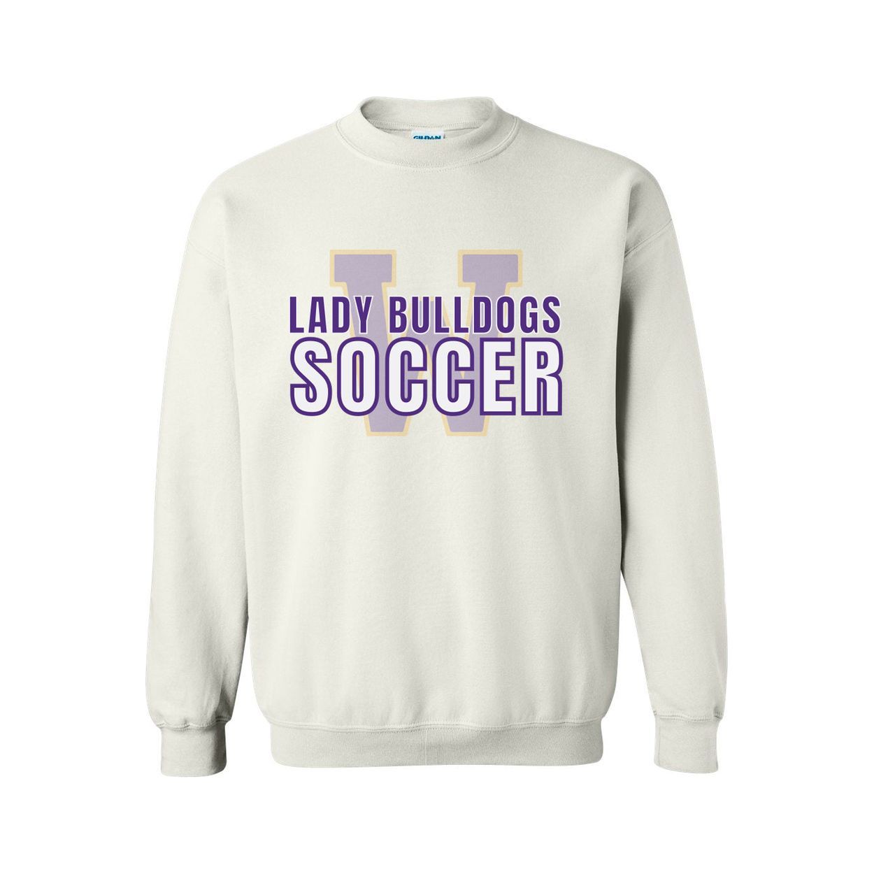 Lady Bulldogs Soccer on White Wylie Booster Club