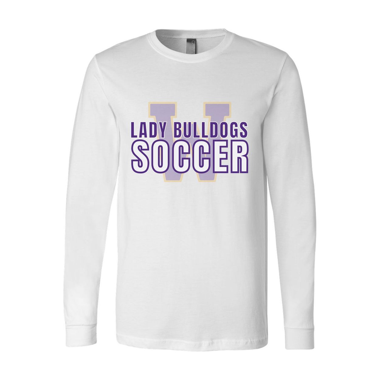 Lady Bulldogs Soccer on White Wylie Booster Club