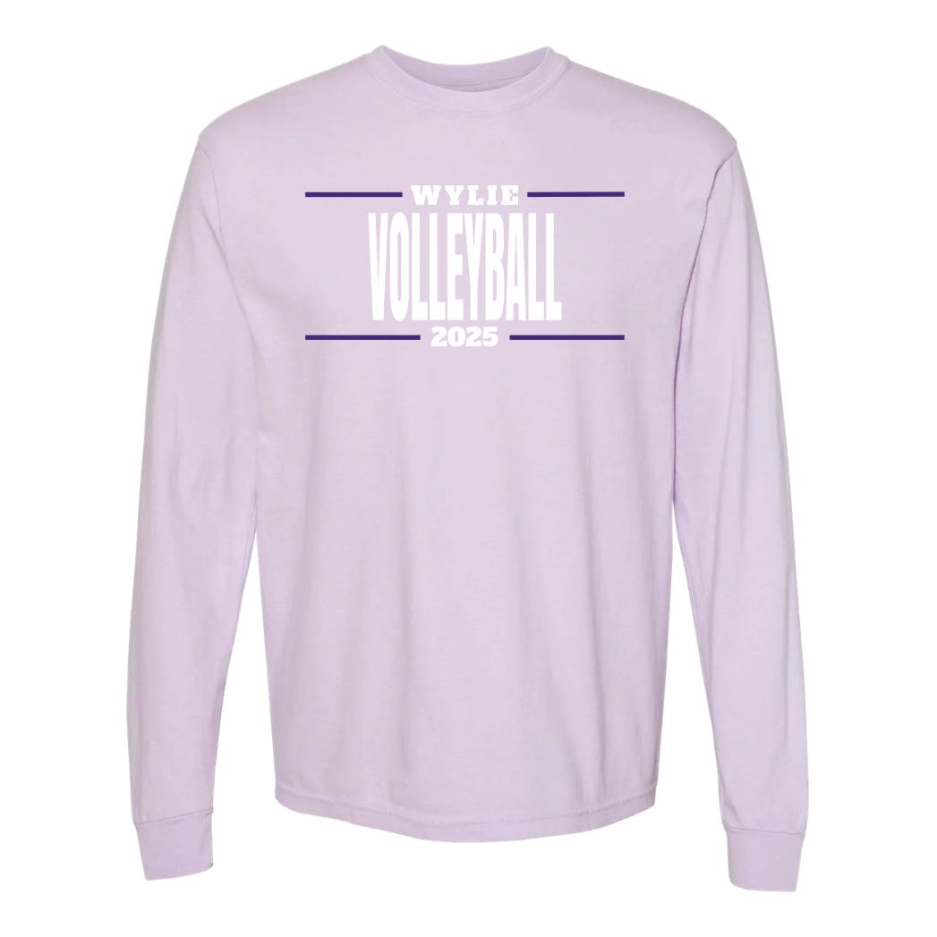 Wylie Volleyball - Stripes on Orchid