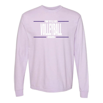Wylie Volleyball - Stripes on Orchid