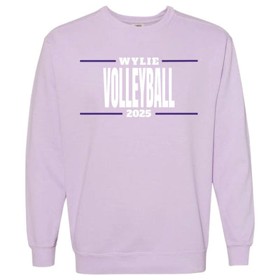 Wylie Volleyball - Stripes on Orchid