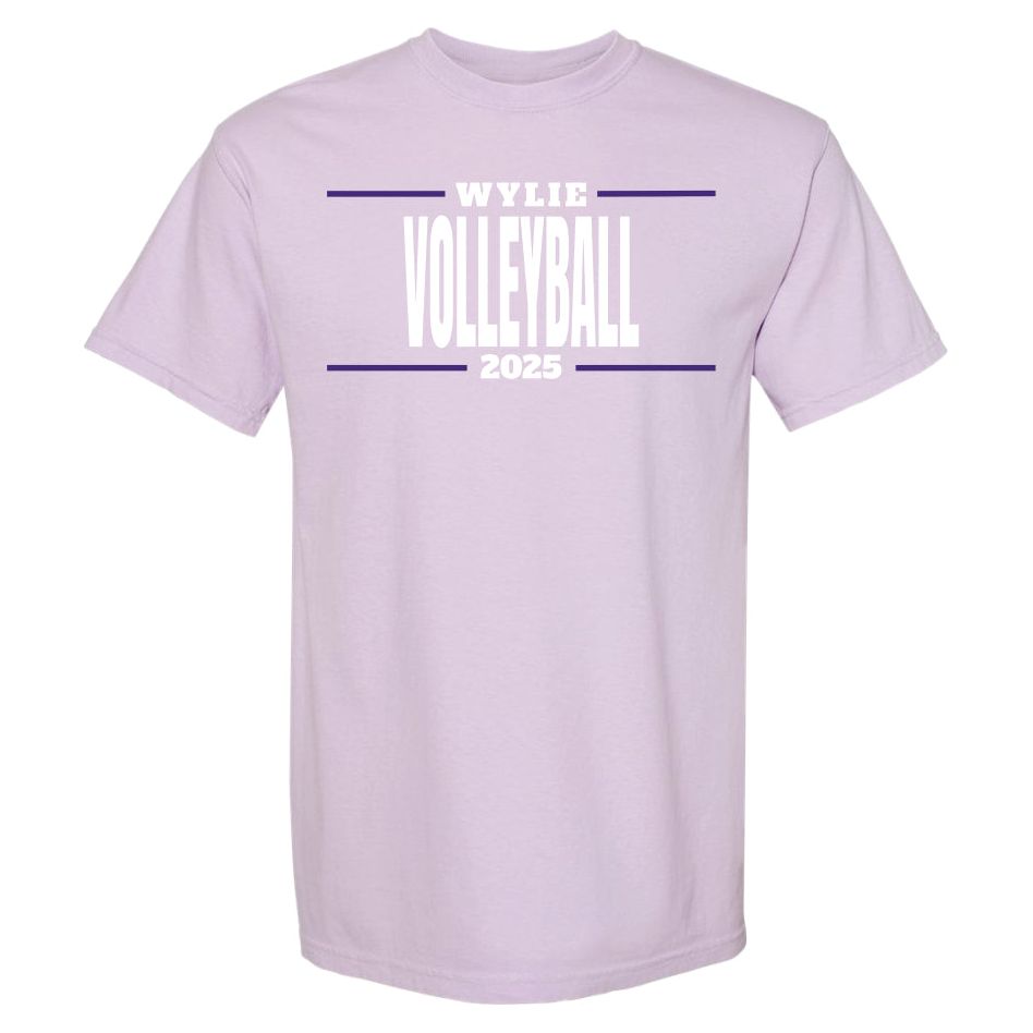Wylie Volleyball - Stripes on Orchid