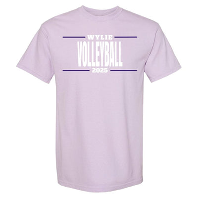 Wylie Volleyball - Stripes on Orchid